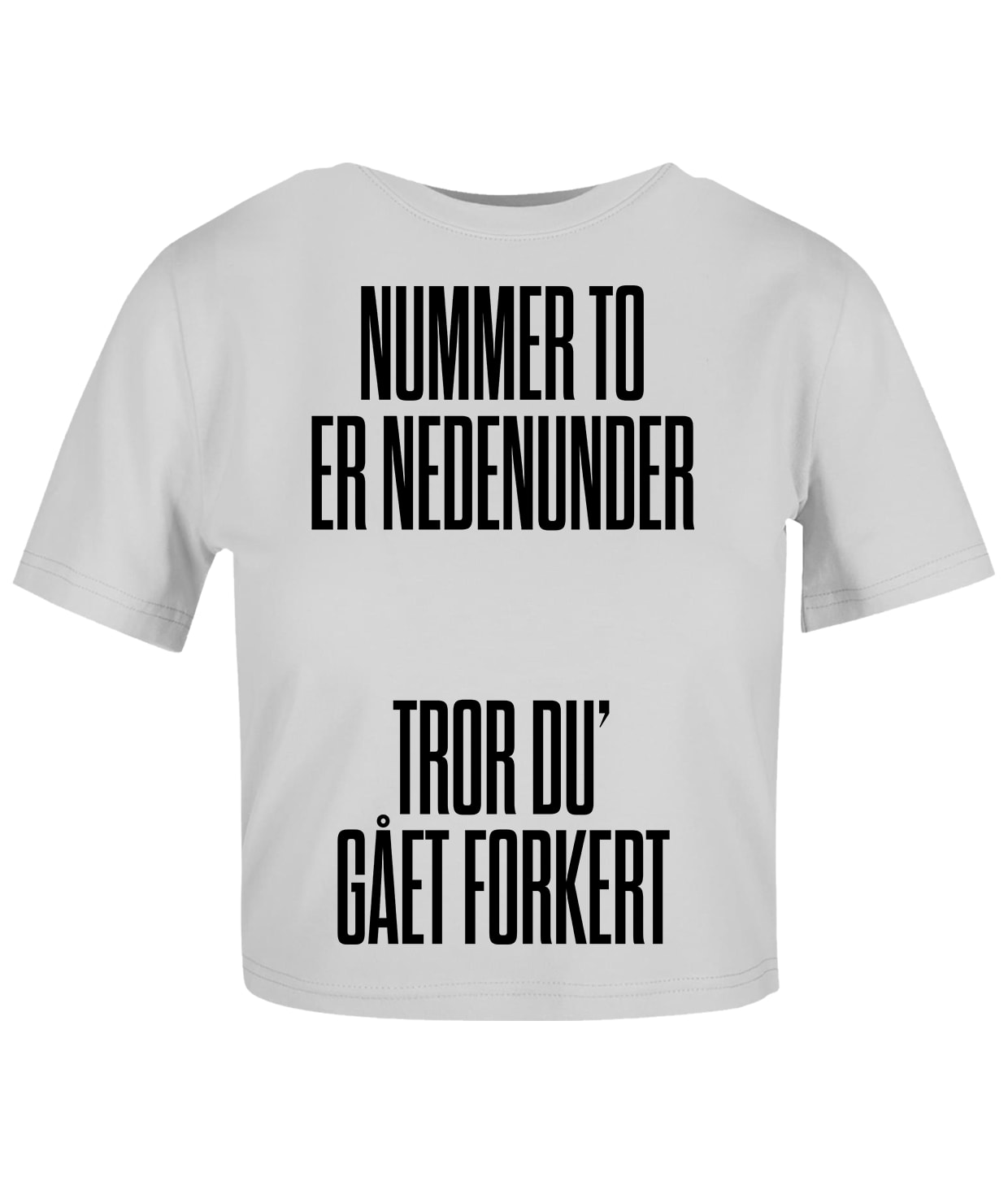 Nummer To, Cropped Tee